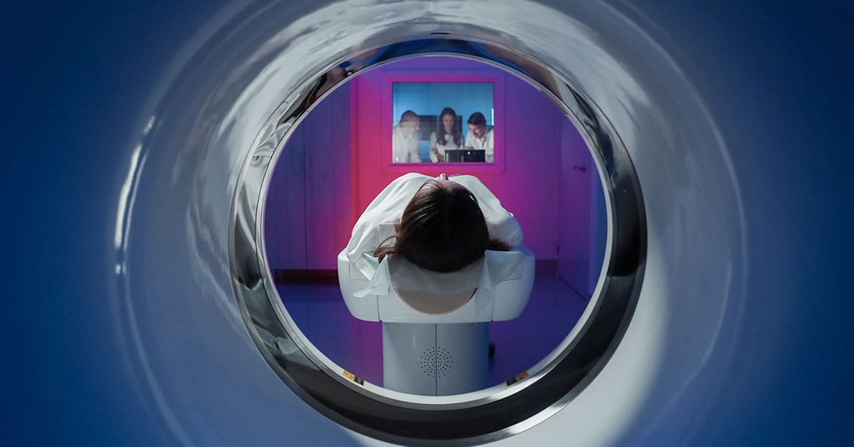 exame com medicina nuclear sendo realizado