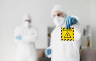 profissional de radiometria alertando sobre perigo