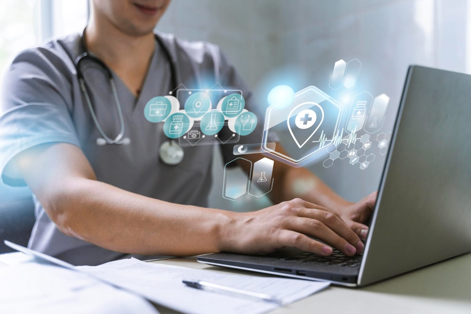 enfermeiro utilizando um sistema pacs enfermeiro utilizando um sistema pacs